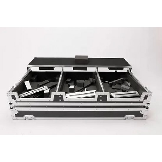 Magma Multi-Format Workstation Player/Mixer-Set (Bandeja para Portátil y Ruedas) - Black/Silver