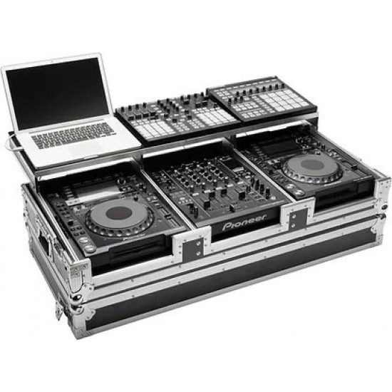 Magma Multi-Format Workstation Player/Mixer-Set (Bandeja para Portátil y Ruedas) - Black/Silver