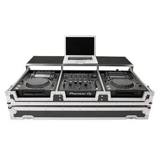 Magma Multi-Format Workstation Player/Mixer-Set (Bandeja para Portátil y Ruedas) - Black/Silver