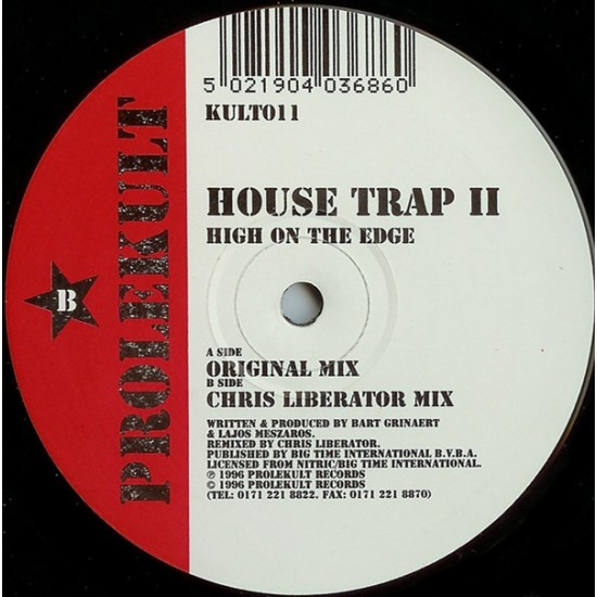 House Trap II "High On The Edge" (12")