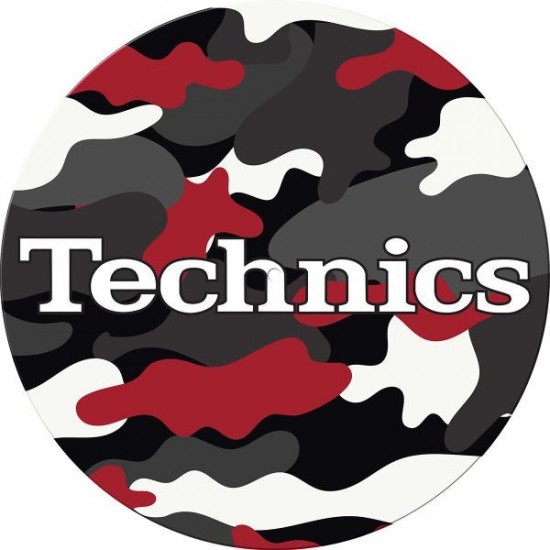 Slipmat "Technics Army Black-Red" (pareja)