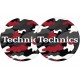 Slipmat "Technics Army Black-Red" (pareja)