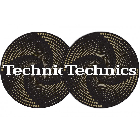 Slipmat "Technics Funnel Gold" (pareja)