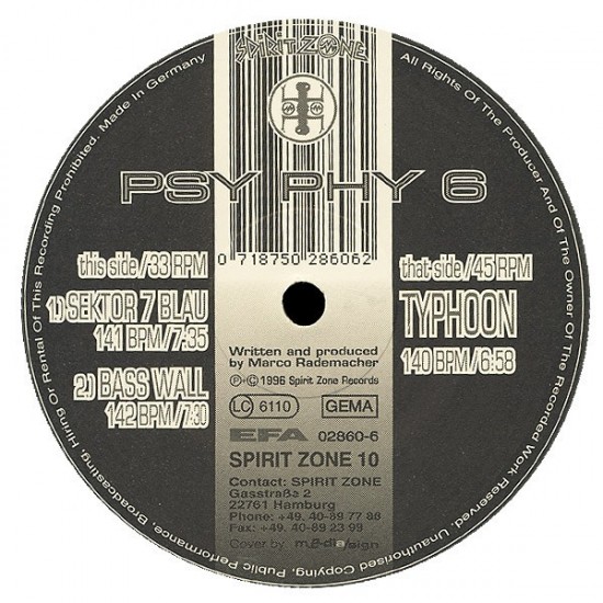 Psy Phy 6 "Typhoon" (12")