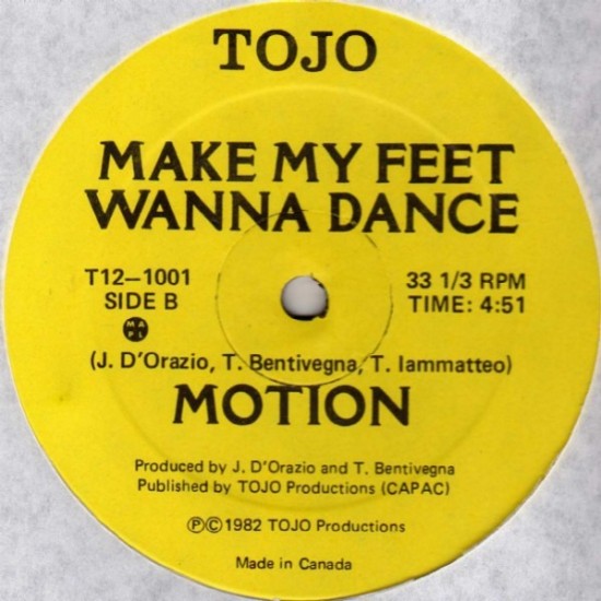 Motion "Make My Feet Wanna Dance" (12")