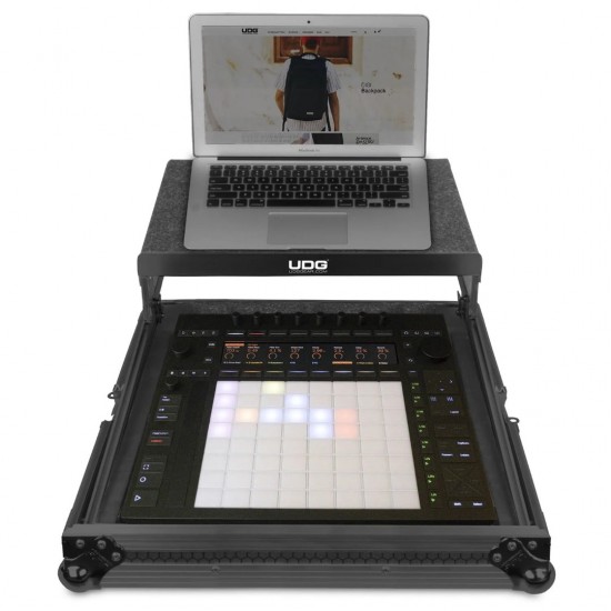 UDG Ultimate Flight Case Ableton Push 3 Black Plus (Bandeja para Portátil)