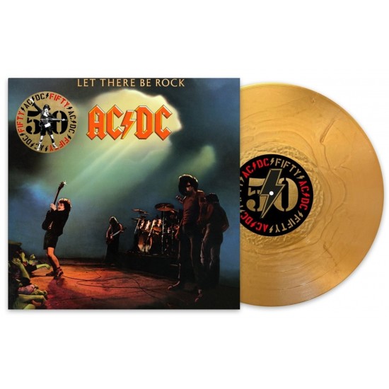 AC/DC "Let There Be Rock" (LP - 180g - 50th Anniversary Limited Edition - Gold Nugget + Artwork Print)