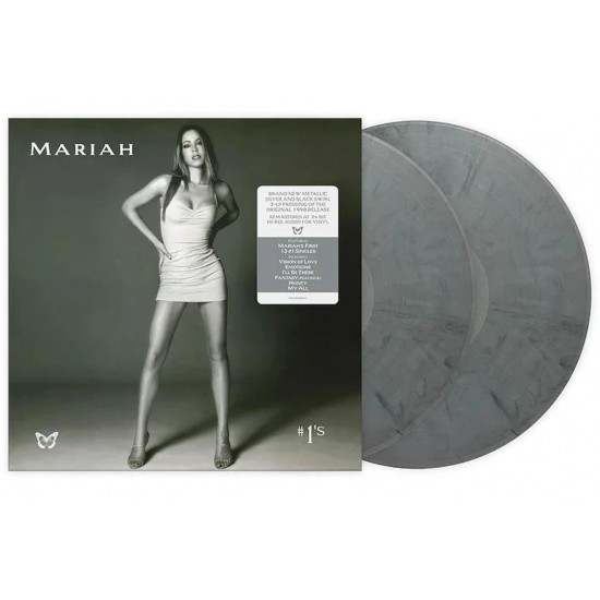 Mariah Carey ‎"#1's" (2xLP - Remastered - Metallic Silver & Black Swirl)