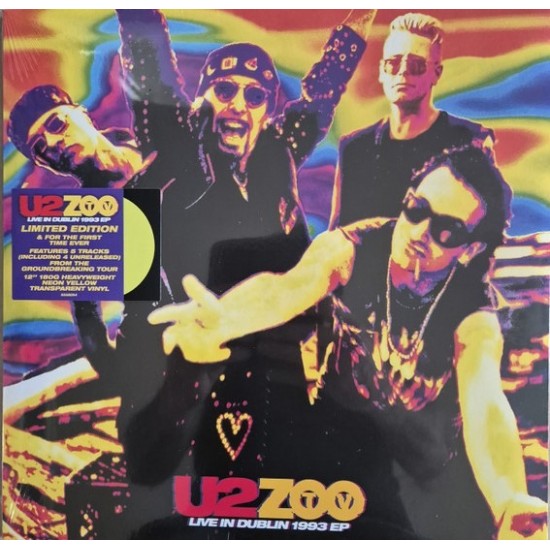 U2 "U2 Zoo TV (Live In Dublin 1993 EP)" (EP - Limited Edition - 180g - Neon Yellow)