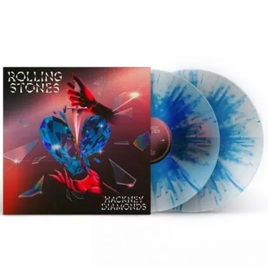 The Rolling Stones "Hackney Diamonds" (2xLP - Gatefold - Limited 1st Anniversary Edition - Clear & Blue Splatter)