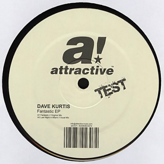 Dave Kurtis ‎"Fantastic EP" (12")