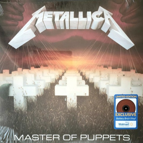 Metallica ‎"Master Of Puppets" (LP - Limited Edition - Battery Brick Red)