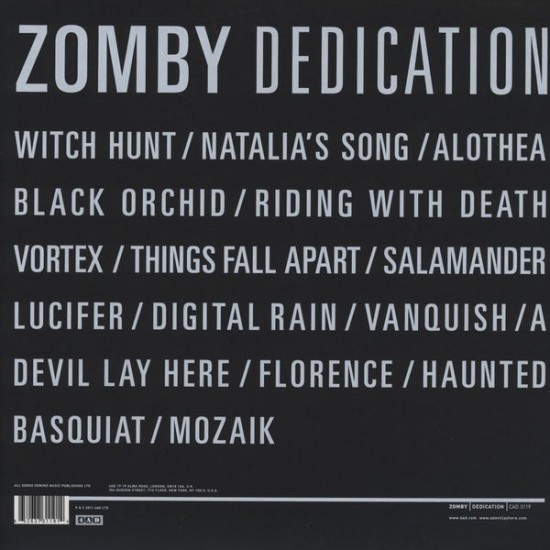 Zomby ‎''Dedication'' (2xLP)* 