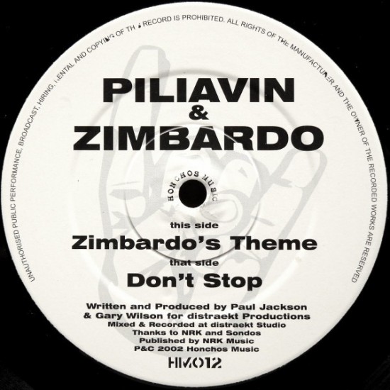 Piliavin & Zimbardo ‎''Zimbardo's Theme'' (12") 