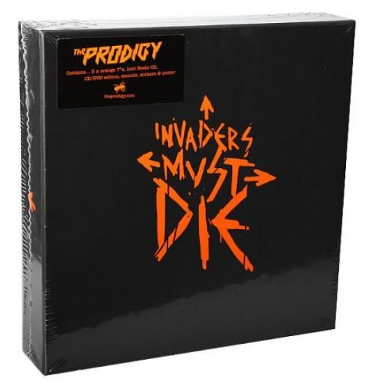 The Prodigy "Invaders Must Die" (Deluxe Box - 5x7" Orange + 2xCD + Dvd)