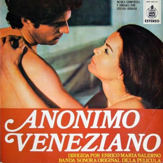 Stelvio Cipriani ‎"Anonimo Veneziano - Banda Sonora Original De La Pelicula" (LP)