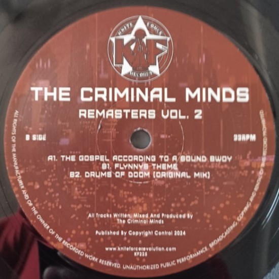 The Criminal Minds ‎"Remasters Vol. 2 EP" (12")