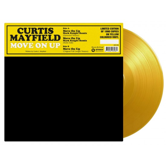 Curtis Mayfield ‎"Move On Up" (12" - Limited Numbered Edition - Yellow)