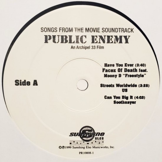 Songs From The Movie Soundtrack Public Enemy (12" - Promo)