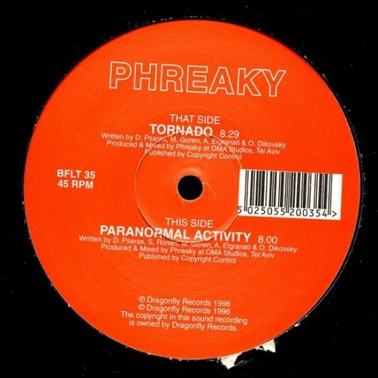 Phreaky "Tornado / Paranormal Activity" (12")