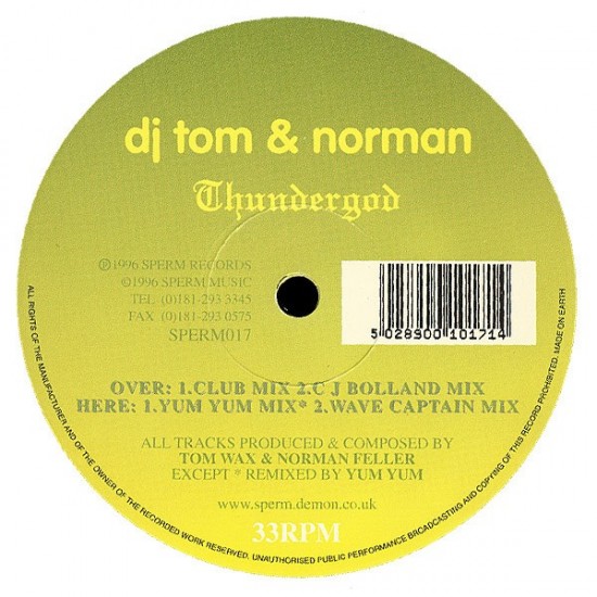 DJ Tom & Norman "Thundergod" (12")