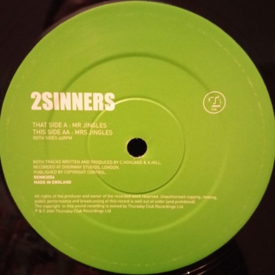 2 Sinners ‎"Mr Jingles / Mrs Jingles" (12")