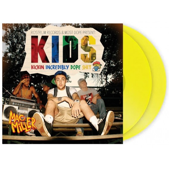 Mac Miller ‎"K.I.D.S. (Kickin Incredibly Dope Shit)" (2xLP - Translucent Yellow)