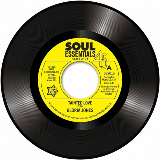 Gloria Jones, R. Dean Taylor ‎"Tainted Love / There's A Ghost In My House" (7")