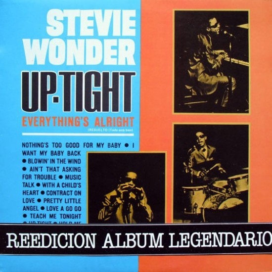 Stevie Wonder ‎"Up-Tight (Everything It's Alright)  (Resuelto - Todo Está Bien)" (LP)*