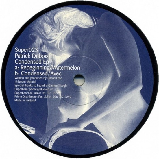 Patrick Dubois ‎"Condensed Ep" (12")