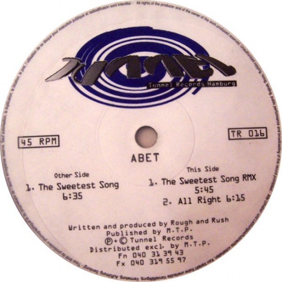 Abet ‎''The Sweetest Song'' (12") 