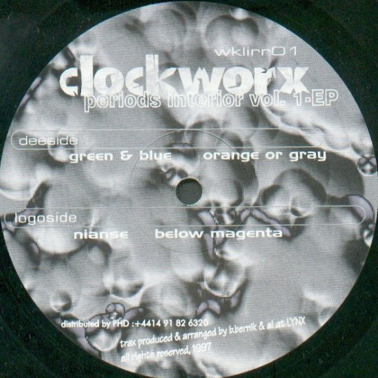 The Clockworx "Periods Interior Vol. 1-EP" (12")