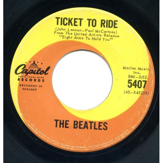 The Beatles ‎- Ticket To Ride (7") 