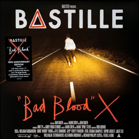 Bastille "Bad Blood X" (LP - 10th Anniversary Limited Edition - Crystal Clear + Black 7'')