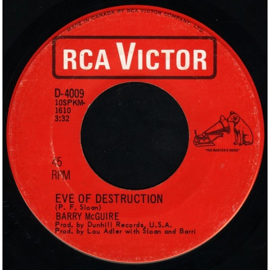 Barry McGuire ‎- Eve Of Destruction (7") 