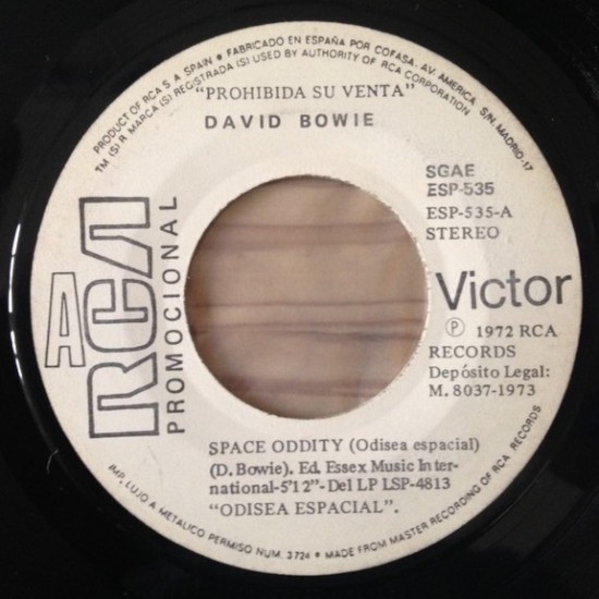 David Bowie - Space Oddity (Odisea Espacial) (7" - Promo)