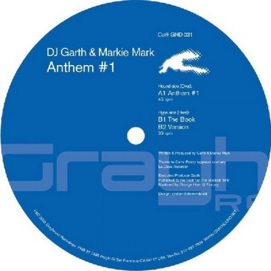 DJ Garth & Markie Mark - Anthem #1 (12")