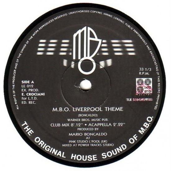 MBO ‎"M.B.O. Liverpool Theme" (12")