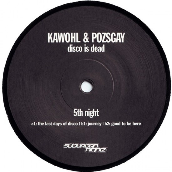 Kawohl & Pozsgay - Disco Is Dead (12")