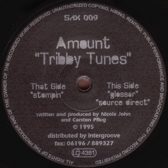 Amount - Tribby Tunes (12")