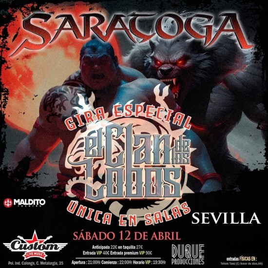 Saratoga (Gira El Clan De Los Lobos) @salaCustom